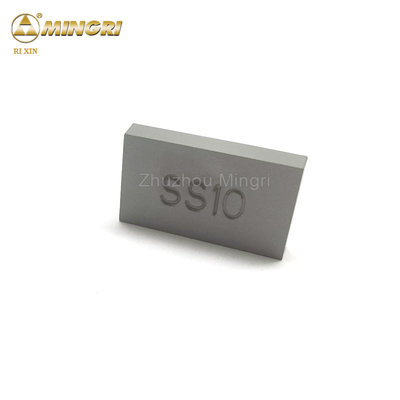 Limestone Cutting Tungsten Cemented Carbide Brazing Tips SS10 Wear Resistance