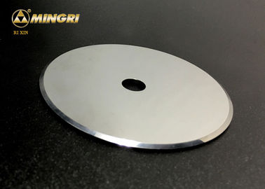 Round Tungsten Carbide Blade For Slitting Cigarette / Cigar Raw Material Polished