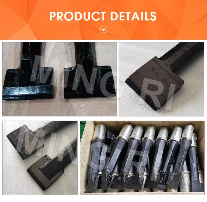Tungsten Carbide Ballast Tamping Tools Railway 70x500