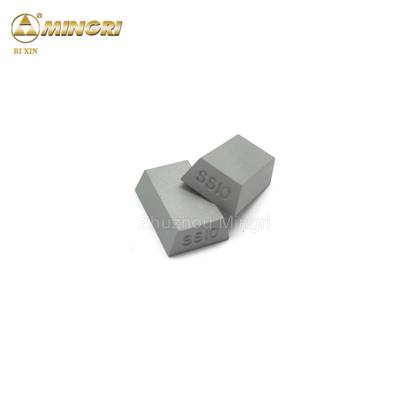 Wear Resistant Tungsten Cemented Carbide Brazing Tips SS10 For Limestone Cutting