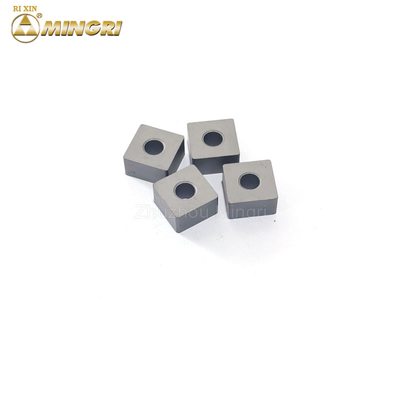 Hardness 12.7*12.7*6.5mm Chian Saw Machine Tungsten Carbide Insert / Tungsten Carbide Tips For Stone Cutting