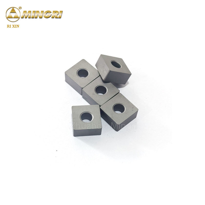 Hardness 12.7*12.7*6.5mm Chian Saw Machine Tungsten Carbide Insert / Tungsten Carbide Tips For Stone Cutting