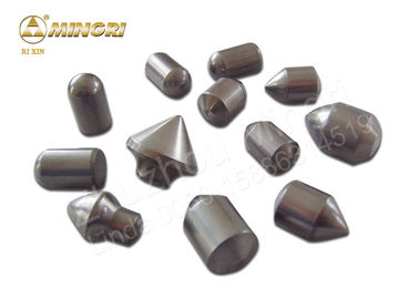 Auger Drill Cemented Carbide Buttons / Bullet Teeth For Mining Drill Bits
