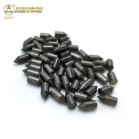 Brazed On Tungsten Carbide Tips Round Litchi Mill Solid Sharp Point Cemented Carbide Tips