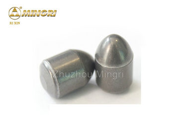 100% Raw Sandblasted Tungsten Carbide Buttons With Flat Top Surface