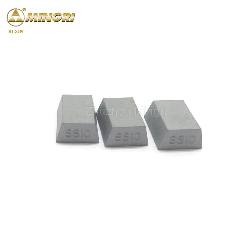 SS10 High Hardness Tungsten Carbide Saw Tips For Stone Cutting Good Unit Weight And Precision Dimensions