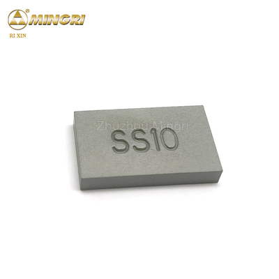 Limestone Cutting Tungsten Cemented Carbide Brazing Tips SS10 Wear Resistance