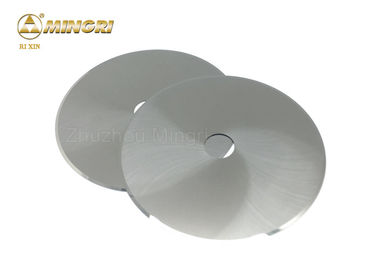 Tobacco Cutting Tungsten Cemented Carbide Disc Cutter Blade / Knief Round Shape