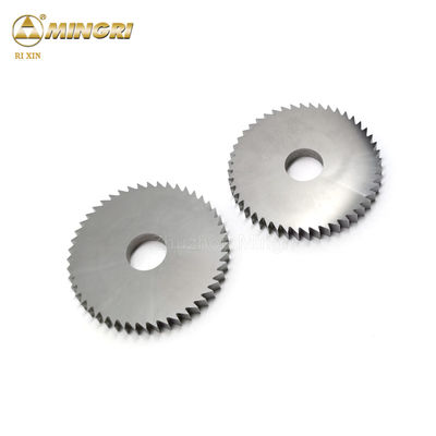 Round Tungsten Carbide Cutter Blade 92HRA Hardness MR10X Grade