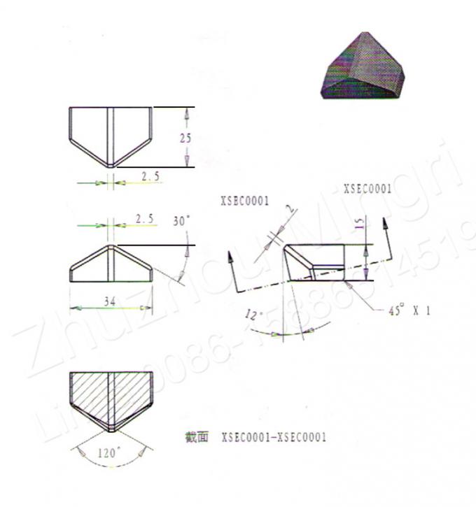 Cemented Tungsten Carbide TBM Metal Disc Cutter For TBM Tunnel Boring