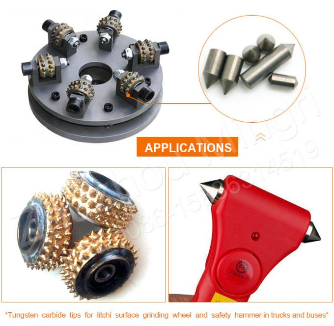 Bush Hammer Tungsten Carbide Tips Bushing Hammer Tools Bit Customized Size